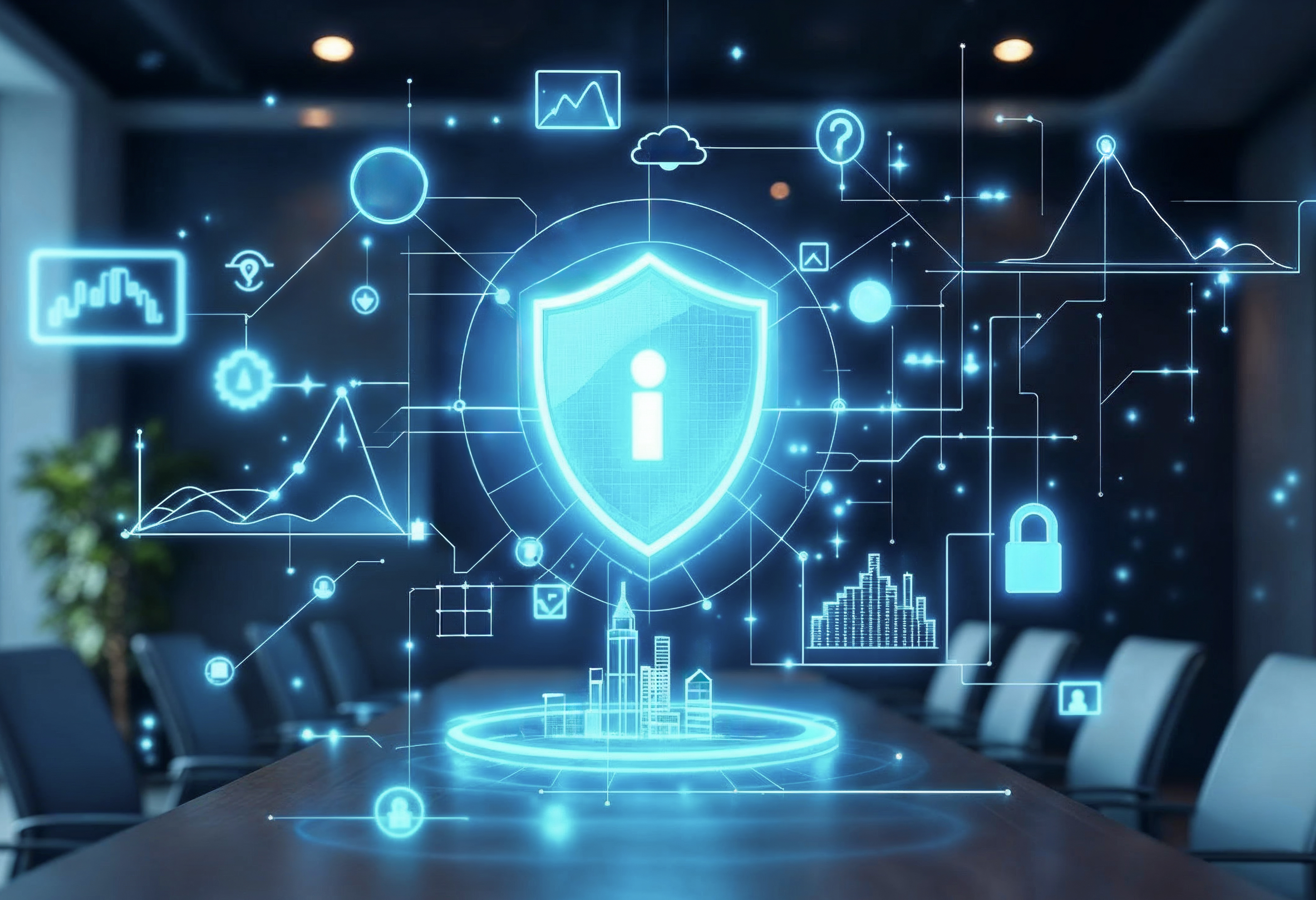 Câmera de segurança com interface tecnológica digital